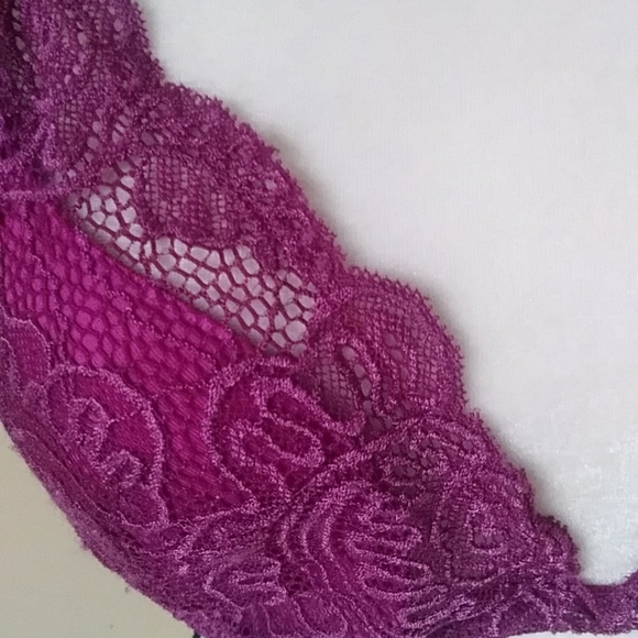 Victoria's Secret Very Sexy Lace Push-Up Without Padding Bra 38D Purple Pink - Picture 3 of 16